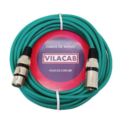 Imagem de Kit De 3 Cabos Colorido Microfone/dmx Balanceado 10 Metros