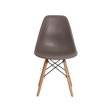 Imagem de Kit de 3 Cadeiras Eiffel Eames Sala de Jantar Base Madeira