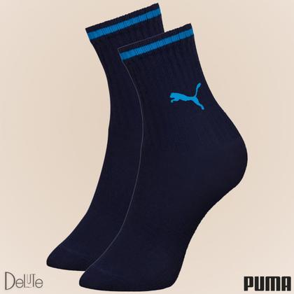 Imagem de Kit de 3 Pares de Meias Puma Modelo Cano Longo Infantil com Calcanhar Verdadeiro Menino e Menina