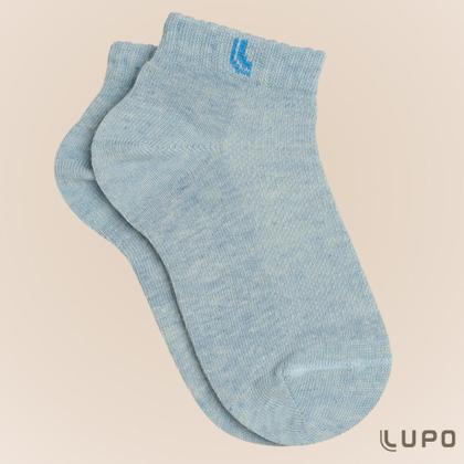 Imagem de Kit De 3 Pares Meia Lupo Sport Kids Cano Curto Infantil Algodão Cores Básicas Para Menino E Menina