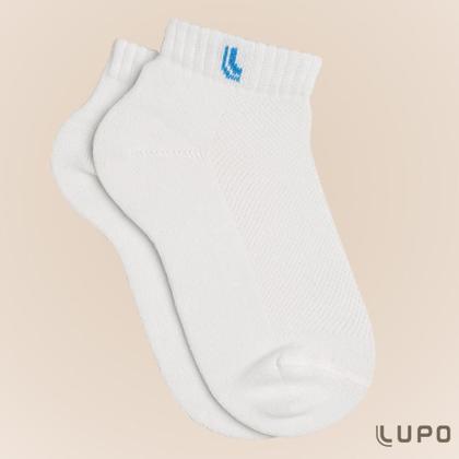 Imagem de Kit De 3 Pares Meia Lupo Sport Kids Cano Curto Infantil Algodão Cores Básicas Para Menino E Menina