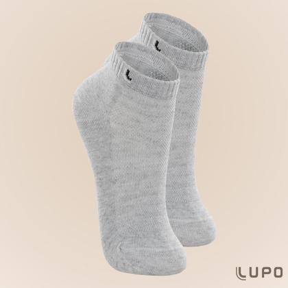 Imagem de Kit De 3 Pares Meia Lupo Sport Kids Cano Curto Infantil Algodão Cores Básicas Para Menino E Menina