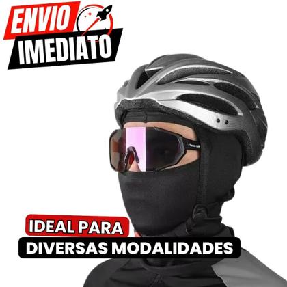 Imagem de Kit  De 3 Touca Ninja Balaclava Motoqueiros Militar Tatica Frio Moto proteção solar  UV 50 térmica