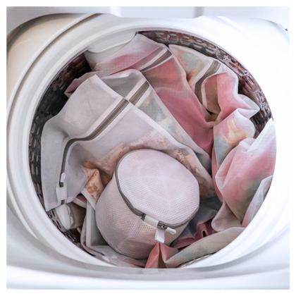 Imagem de Kit de 5 Saco Bolsa Lavar Roupa Reutilizáveis Contra Danos e Desgaste Zíper Reforçado Kapbom KA-2439