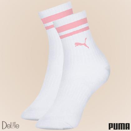 Imagem de Kit de 6 Pares de Meias Puma Modelo Cano Longo Infantil com Calcanhar Verdadeiro Menino e Menina