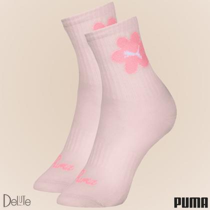 Imagem de Kit de 6 Pares de Meias Puma Modelo Cano Longo Infantil com Calcanhar Verdadeiro Menino e Menina