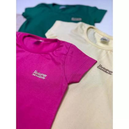 Imagem de Kit de 7 Blusas Infantis Manga Curta para Bebê Menina Básica e Confortável para o Dia a Dia menina