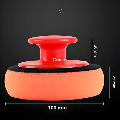 Imagem de Kit De 7 Esponjas Aplicadoras De Microfibra Para Lavagem E Polimento Automotivo, Redondas, De