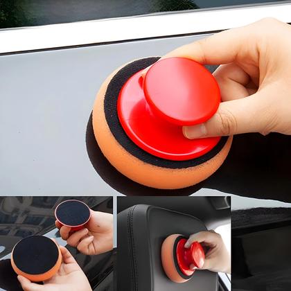 Imagem de Kit De 7 Esponjas Aplicadoras De Microfibra Para Lavagem E Polimento Automotivo, Redondas, De