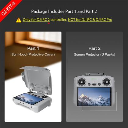 Imagem de Kit de acessórios Arzroic Sun Hood para DJI Mini 4 Pro/Air 3