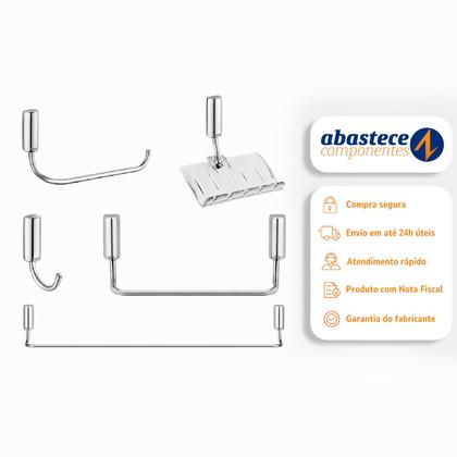 Imagem de Kit de acessórios Docol Idea Cromado 05 Peças 00586306