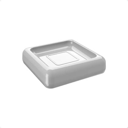 Imagem de Kit de Acessórios para Banheiro 3 Peças Cube Cinza Frio / Fumê - 99357/2116 Brinox