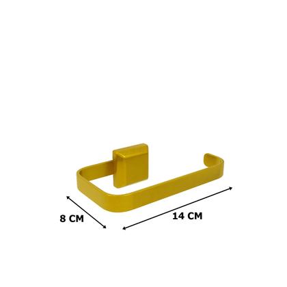 Imagem de Kit De Acessórios Para Banheiro 4 Peças Luxo Dourado Banho Duplo