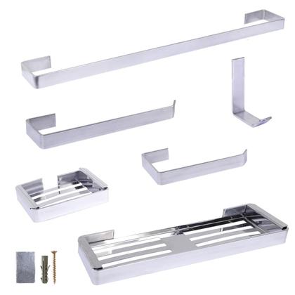 Imagem de Kit De Acessórios Para Banheiro 6 Peças Linha Stander Polido