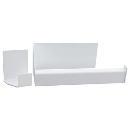 Imagem de Kit de Acessórios Para Banheiro Branco 5Pcs F.Master Slim DF