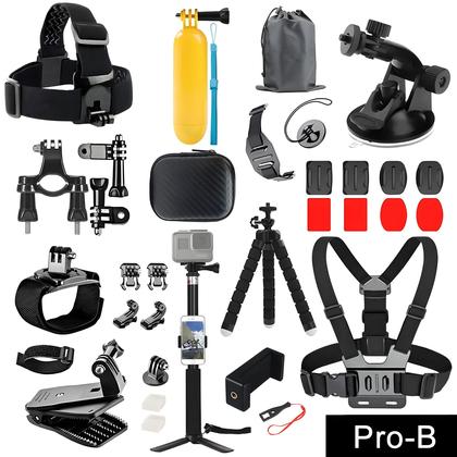 Imagem de Kit De Acessórios Para Câmera De Ação 60 Em 1 Para GoPro Hero, Insta360 E Câmeras DJI Osmo