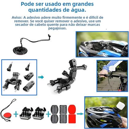 Imagem de Kit De Acessórios Para Câmera De Ação 60 Em 1 Para GoPro Hero, Insta360 E Câmeras DJI Osmo