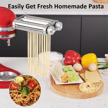 Imagem de Kit de acessórios Pasta Maker FavorKit para misturadores KitchenAid 3 em 1