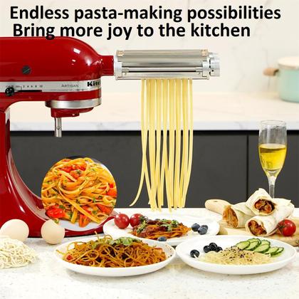 Imagem de Kit de acessórios Pasta Maker FavorKit para misturadores KitchenAid 3 em 1