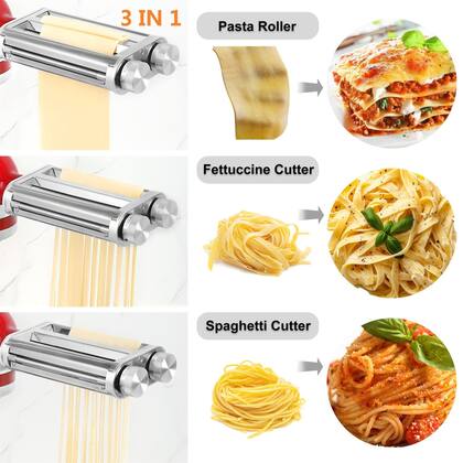 Imagem de Kit de acessórios Pasta Maker FavorKit para misturadores KitchenAid 3 em 1