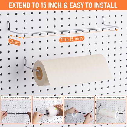 Imagem de Kit de acessórios Peg Board Organizer INCLY para garagem, 30 unidades