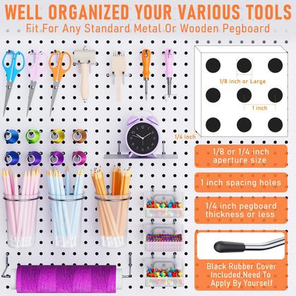 Imagem de Kit de acessórios Peg Board Organizer INCLY para garagem, 30 unidades