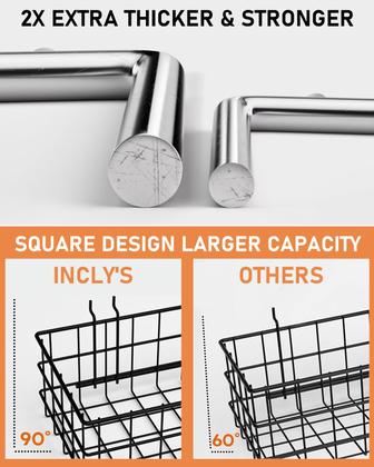 Imagem de Kit de acessórios Pegboard INCLY Extra Thick 6 mm 100 unidades