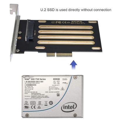 Imagem de Kit de adaptador host PCI-E 3.0 x4 vias chenyang CY U.2 U2