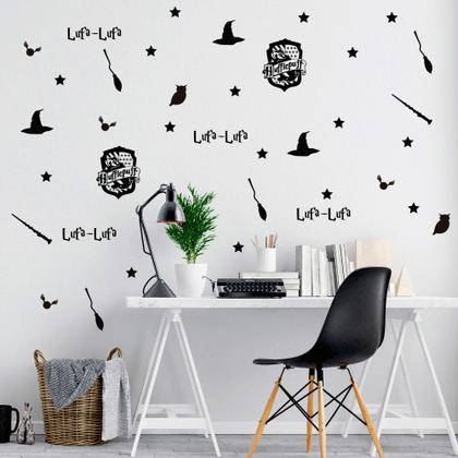 Imagem de Kit de Adesivos Lufa-Lufa Elementos Harry Potter Hogawarts