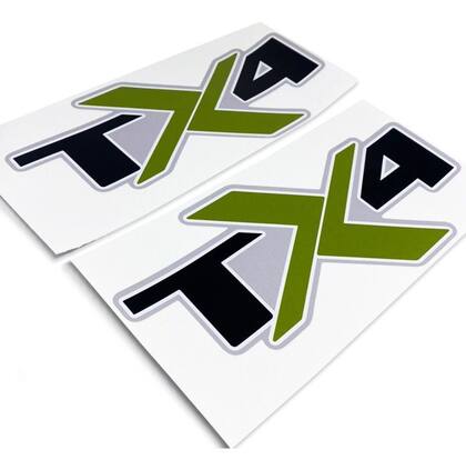Imagem de Kit De Adesivos Tx4 Troller 2020/2021 Emblema + Soleira Par