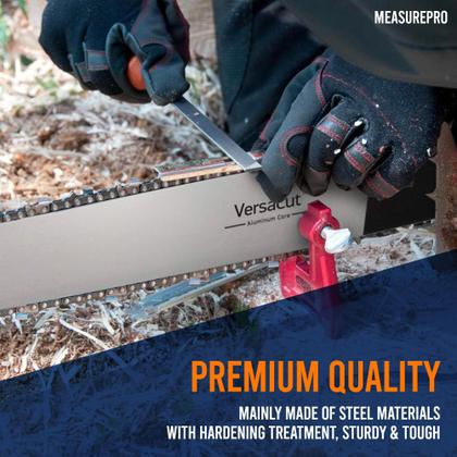 Imagem de Kit de afiação de motosserras MeasuPro de 7 peças com limas redondas e planas