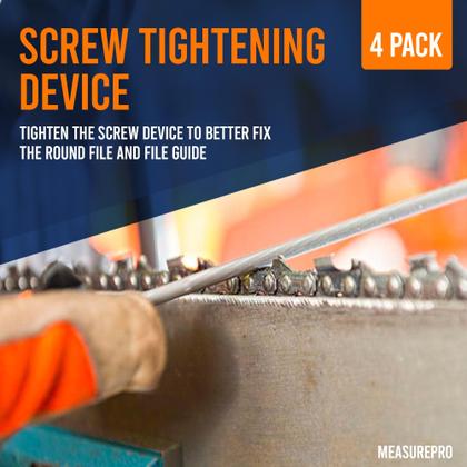 Imagem de Kit de afiação de motosserras MeasuPro de 7 peças com limas redondas e planas