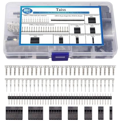 Imagem de Kit de alicate de crimpagem Taiss SN-28B com conectores Dupont 600PCS