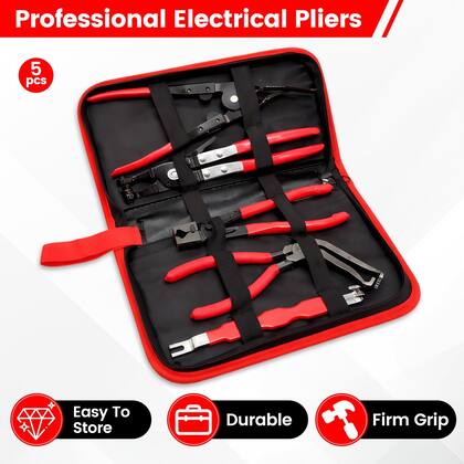 Imagem de Kit de Alicates Automotivos Rhevosil 5 Peças para Desconexão Elétrica