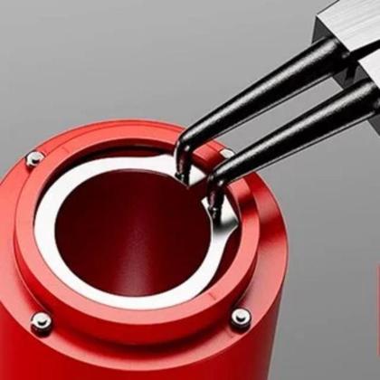 Imagem de Kit De Alicates Para Anéis 7 Polegadas Jogo Com 4 Peças Extrator Interno Externo Curvo Reto