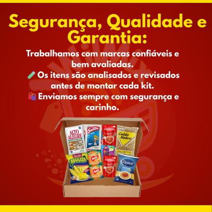 Imagem de Kit De Alimentos de Cesta Básica Com 10 Itens Essenciais