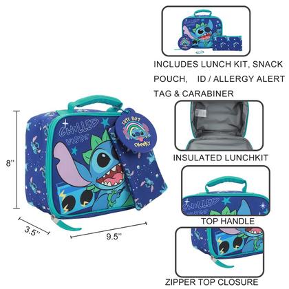 Imagem de Kit de almoço para jovens, conjunto de 3 peças Disney Stitch Chilled Vibes