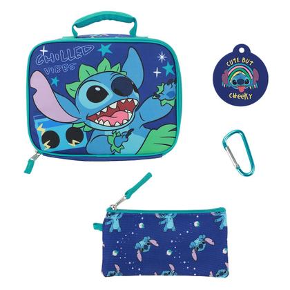 Imagem de Kit de almoço para jovens, conjunto de 3 peças Disney Stitch Chilled Vibes