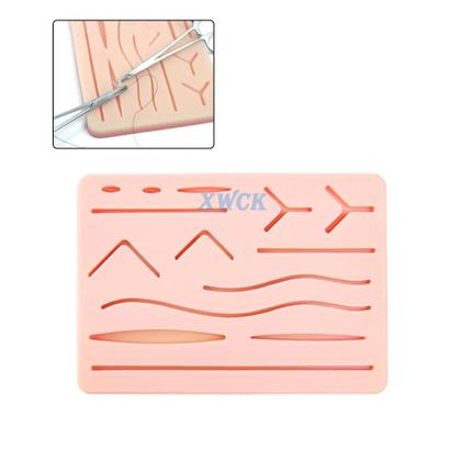 Imagem de Kit de Almofada de Sutura de Silicone com 17 Peças - Modelo de Prática Cirúrgica Médica