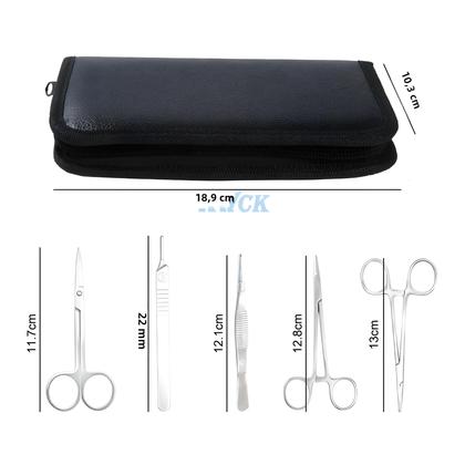 Imagem de Kit de Almofada de Sutura de Silicone com 17 Peças - Modelo de Prática Cirúrgica Médica