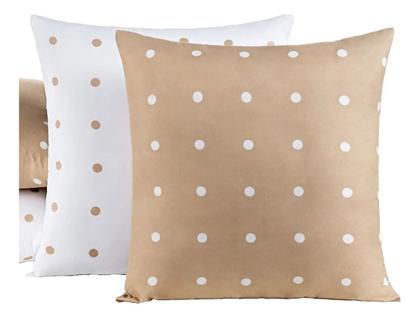 Imagem de Kit de Almofadas Cheias Dupla Face Poá 45cm X 45cm 8 peças