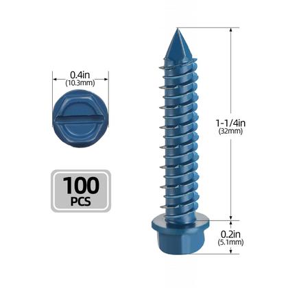 Imagem de Kit de ancoragem de parafusos de concreto kvohlum 1/4 x 1-1/4 com broca
