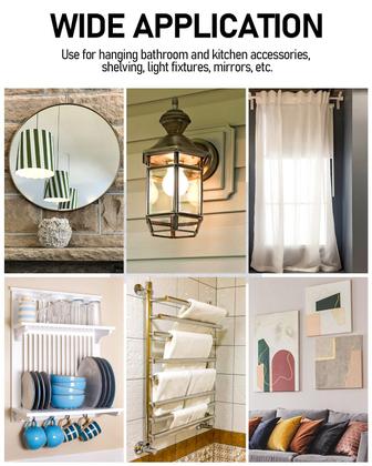 Imagem de Kit de âncoras de drywall, INCLY, 200 unidades autoperfurantes com estojo