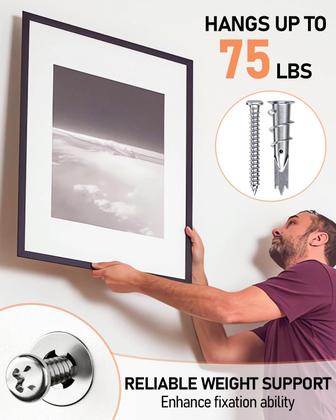 Imagem de Kit de âncoras de drywall, INCLY, 200 unidades autoperfurantes com estojo