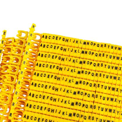 Imagem de Kit de Anilhas para identificação de cabos com Letras (520 Peças)