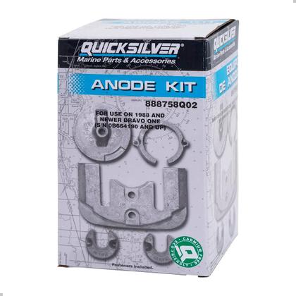 Imagem de Kit de Anodos Original Motores Mercruiser Rabeta Bravo Código 888758Q02