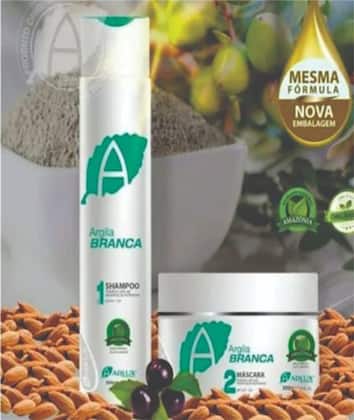 Imagem de Kit De Argila Branca Adlux Shampoo E Mascara Intensiva