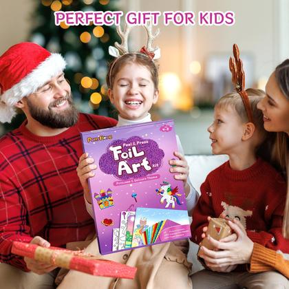 Imagem de Kit de arte e artesanato em alumínio PERRYHOME Unicorn & Princess Girls