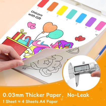 Imagem de Kit de artesanato artístico PERRYHOME, livros de pintura em aquarela, sem bagunça