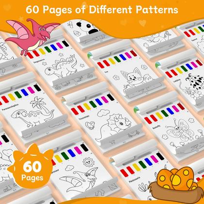 Imagem de Kit de artesanato artístico PERRYHOME, livros de pintura em aquarela, sem bagunça